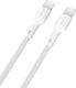 Dudao USB 2.0 Kabel USB-C männlich - USB-C 240W Weiß 1.2m