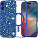 Techsuit Luxury Umschlag Rückseite Blau (iPhone...