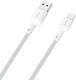 Dudao Редовна USB 2.0 Кабел USB-C мъжки - USB-A мъжки 100W Бял 1м