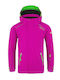 Wasserdicht Kinder Sportjacke mit Futter & Kapuze Rosa