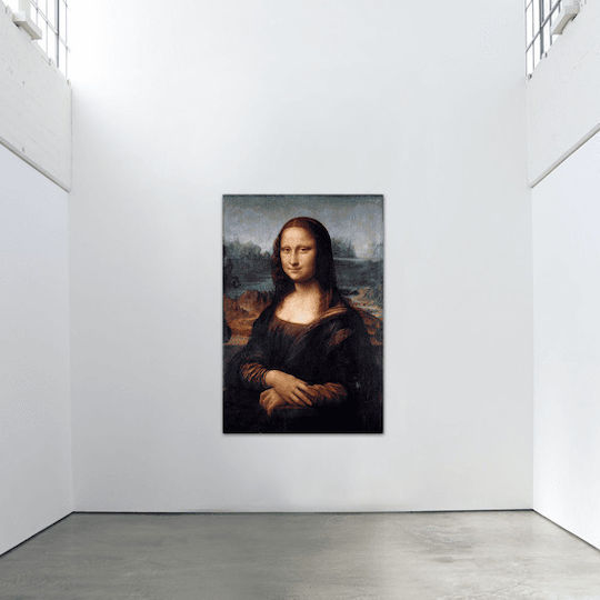 Canvas Leonardo Da Vinci Mona Lisa Gioconda 44x66