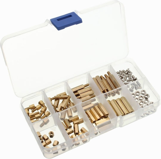 Optum M3 Male Female Brass Standoff Spacer Assortment for PCB Spacer 120pcs (HR0309-35)
