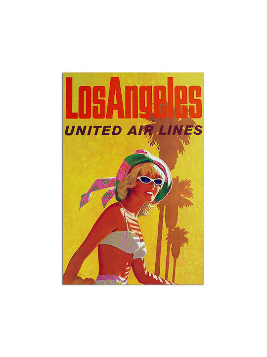 Poster Los Angeles Tipografic 30x40