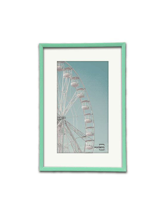 Rama Foto Plastic Verde Pastel