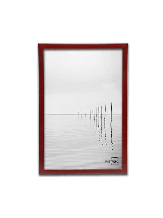 Wooden Photo Frame with Red Frame