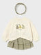 Kids' Set with Skirt Winter 2pcs Green