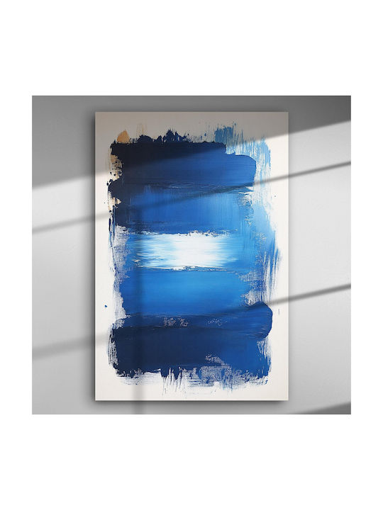 Abstract Art Blue Tones – Canvas Painting 67 X 45cm