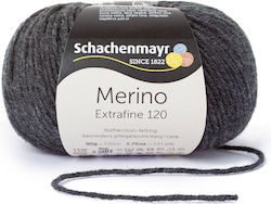 Schachenmayr Merino Extrafine 120 Μάλλινο Anthr...