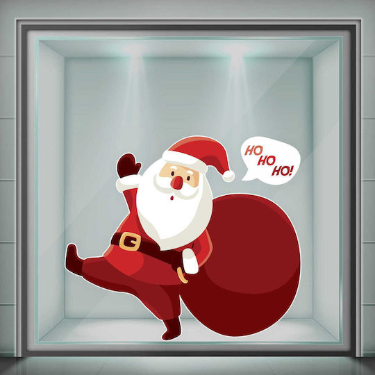 Weihnachtsaufkleber Santa Claus Is Ho Ho Ho Ho 130x140