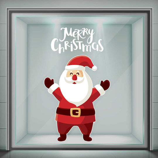 Αυτοκόλλητο Santa Claus Merry Christmas 75x130