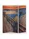 Edvard Munch Die Schrei! Dekorativer Raumteiler aus Leinwand 240x180cm