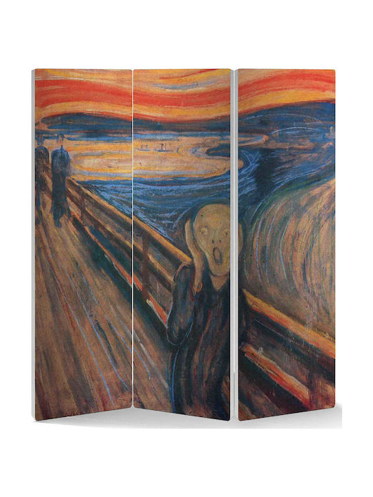 Edvard Munch Die Schrei! Dekorativer Raumteiler aus Leinwand 280x180cm