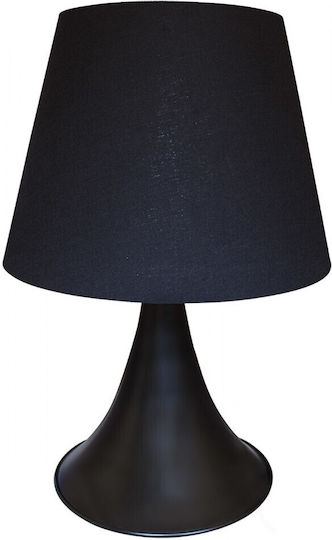 SteweHome Tischlampe Mit Schwarzem Metallbasis Und Schwarzem Hut