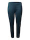 Damen Stoff Hose Petrol Blue