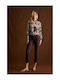 Zarela Women's Fabric Trousers Brown