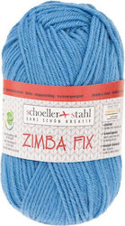 80% Wool Yarn Rustic Look Knitting Crocheting Medium Thickness 50g 87m Zimba Fix Scholler Denim 90138-56