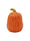 Decorative Ceramic Pumpkin Φ8.5x12 Cm Orange Keskor 67262-1