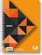 Globus Heft Geregelt B5 3 Themen Edge Orange 1S...
