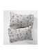 Isadore Lorraine Pillowcase Set Happy-flower-pink 50x70cm.