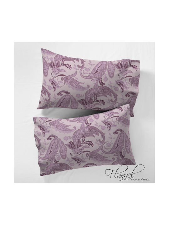 Isadore Lorraine Pillowcase Set Paysley-purple 50x70cm.