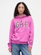 Long Women's Sweatshirt Hooded Budding Lilac