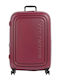 Mandarina Duck Logoduck Large Hard Suitcase Burgundy with 4 Wheels Height 75cm