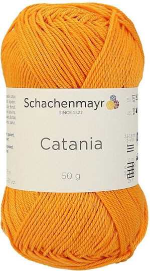 Fire De Tricotat Croșetat 100% Fir De Bumbac Grosime Nr 2 Subțire Lungime 125 M Greutate 50g Catania Mango 00411