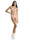 Go Daily Cotton Midi Βαμβακερά Ψηλόμεσα Γυναικεία Slip 3Pack Μπεζ