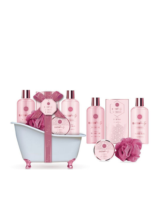 Foxy Bath Set Winter Rose Σετ Περιποίησης για Ενυδάτωση & Καθαρισμό Σώματος 5τμχ