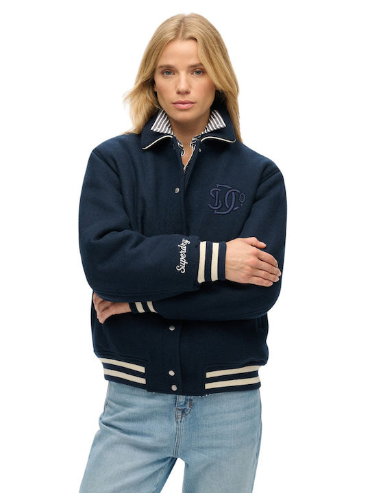 Superdry Damen Bomberjacke Blue