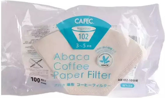 Cafec Abaca 100 Φίλτρα Καφέ Χάρτινα