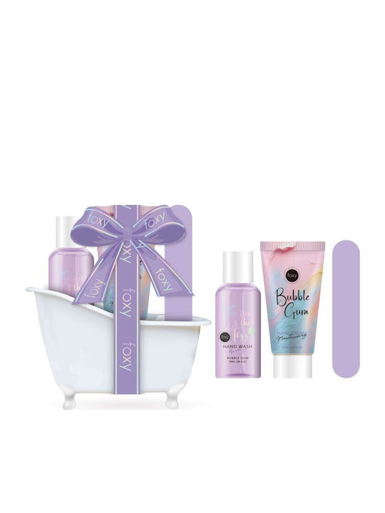 Foxy Mini Hand Care Set Bubble Gum Σετ Περιποίησης για Ενυδάτωση 3τμχ