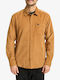 Long-sleeved Corduroy Shirt Camel
