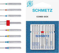 Set 9 Schmetz Combi Basic Twin Needles 4 X Universal 2 X Jeans 2 X Stretch 1 X Twin Needle