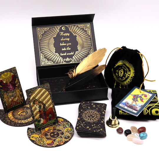 Goldene Tarotkarten – Lass Die Magie Beginnen – Geschenkset
