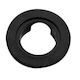 Meroni P1071 Rosette Breite Kunststoff Schwarz 70mm