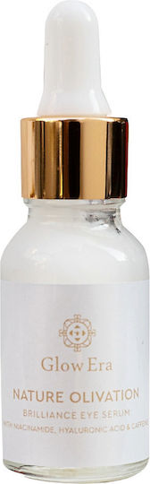 Glow Era Nature Olivation Serum Augen mit Hyaluronsäure für Aufhellung 15ml