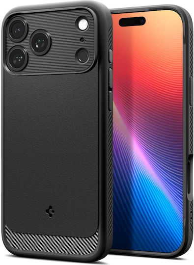 Spigen Rugged Armor Umschlag Rückseite Kunststoff Matte Black (iPhone 17 Pro)