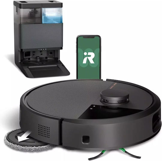 iRobot Roomba Plus 505 Combo Robot Vacuum Cleaner with Laser Mapping Black