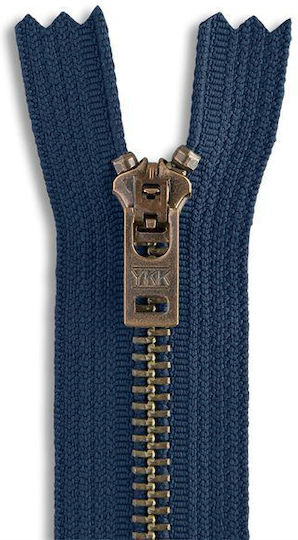 YKK Φερμουάρ Ραπτικής Navy Μπλε από Μέταλλο 23εκ.