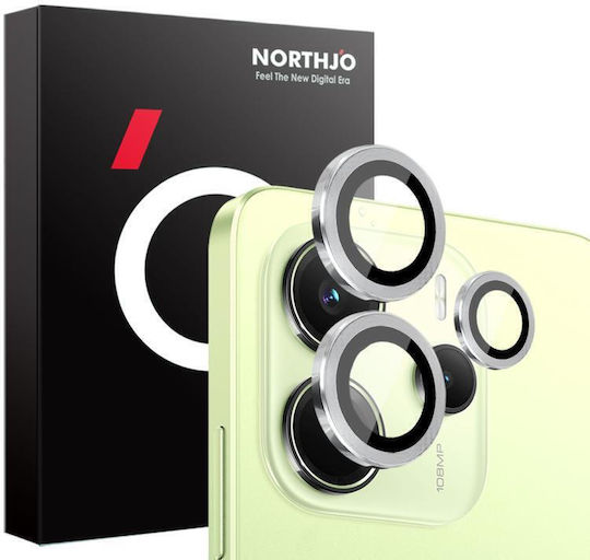 Camera Protection Metal Frame Silver for the Xiaomi Redmi Note 14 4G