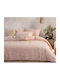 Nef-Nef Homeware Duvet Cover Set Cotton Single with Pillowcase 160x230 Issual Pink