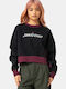 Women's Crop Top Cotton Black