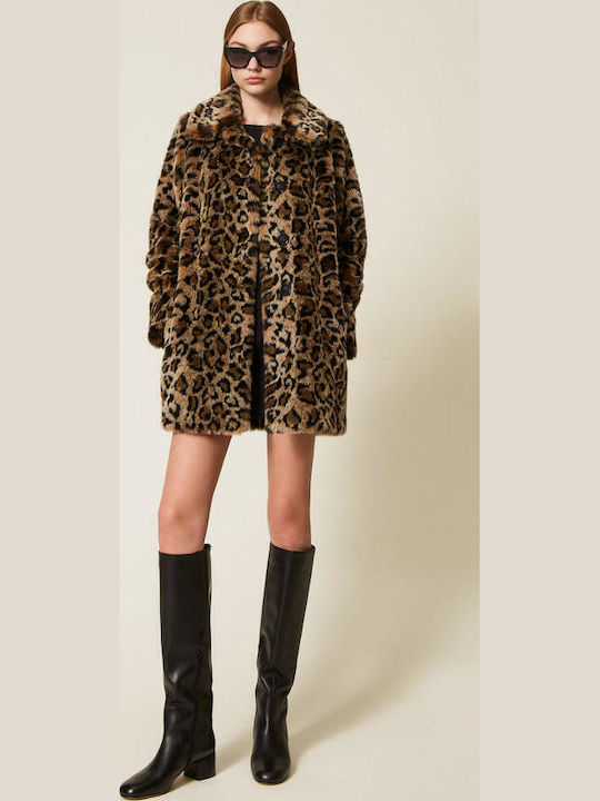 Κοντή Γυναικεία Γούνα Animal Print