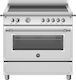 Bertazzoni Aragaz 86lt cu Plite cu Inducție L89.5cm. Inox