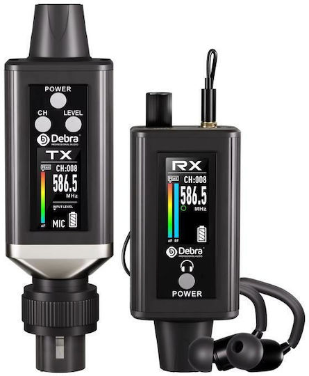 Debra Emx-1 XLR Adapter for Portable Wireless Monitoring System Transmitter & Receiver Black