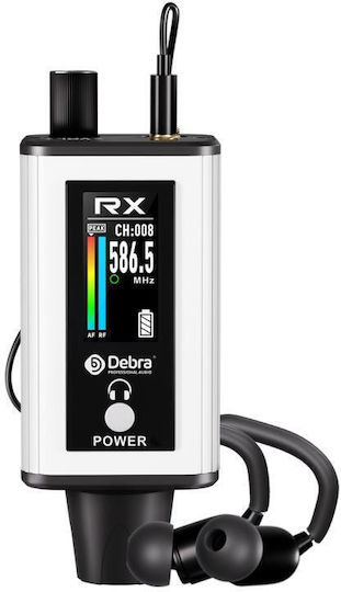 Debra Emx-1 Portable Wireless Receiver Monitoring System + White Headphones