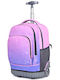 Schulranzen Trolley Junior High-High School Rosa mit Flaschenhalter 18Liter