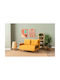 Cosmo Cu două locuri Canapea Pat Mustard 120x78x82cm.