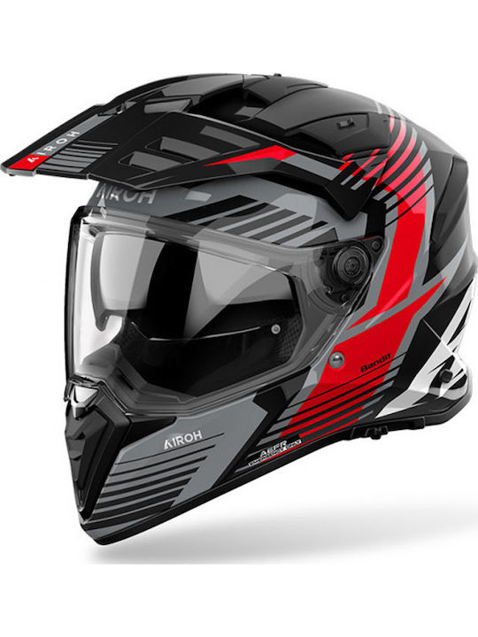 Airoh Bandit Spicy Red Gloss Κράνος Μηχανής Ful...